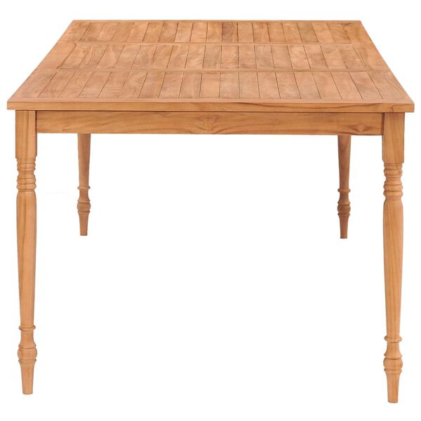vidaXL Τραπέζι Batavia 200 x 100 x 75 εκ. από Μασίφ Ξύλο Teak