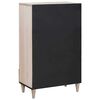 vidaXL Highboard με συρτάρι Λευκό 60 x 33 x 100 εκ. Μασίφ ξύλο μάνγκο