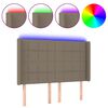 vidaXL &Kappa;&epsilon;&phi;&alpha;&lambda;ά&rho;&iota; &Kappa;&rho;&epsilon;&beta;&alpha;&tau;&iota;&omicron;ύ LED Taupe 147x16x118/128 &epsilon;&kappa;. &Upsilon;&phi;&alpha;&sigma;&mu;ά&tau;&iota;&nu;&omicron;