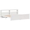 vidaXL Σκελετός Κρεβατιού με Κεφαλάρι Χωρίς Στρώμα Λευκό 180x200 εκ.