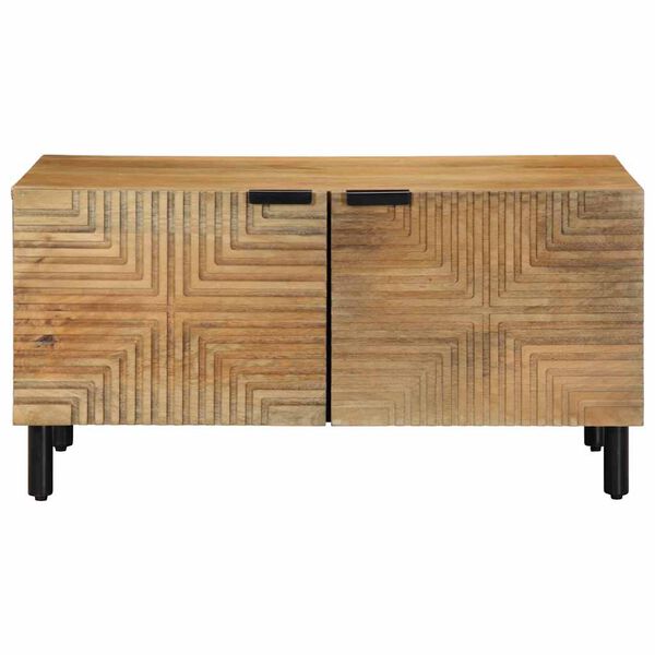 vidaXL Τραπεζάκι σαλονιού καφέ 80x50x40 cm μασίφ ξύλο Mango