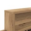 vidaXL Τοίχου Κρεμάστρα με ράφι artisan δρυς 100 x 12 x 43.5 εκ