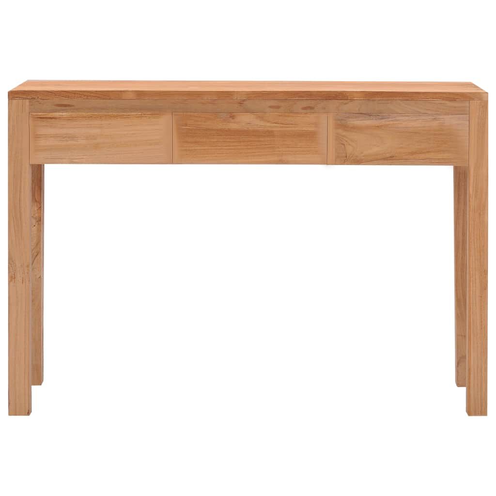 vidaXL Τραπέζι Κονσόλα 110 x 35 x 75 εκ. από Μασίφ Ξύλο Teak