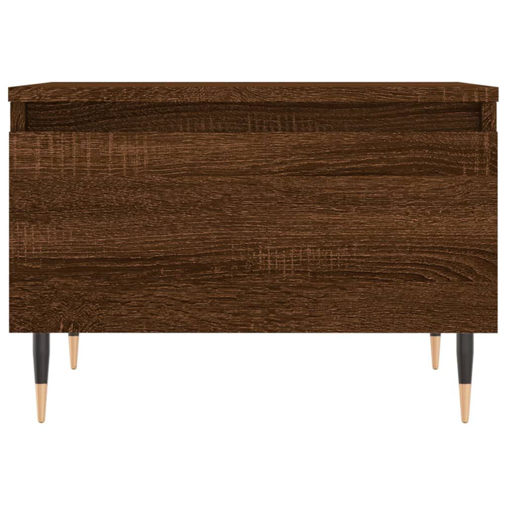 vidaXL Τραπεζάκια Σαλονιού 2 τεμ. Καφέ Δρυς 50x46x35 εκ. Επεξ. Ξύλο