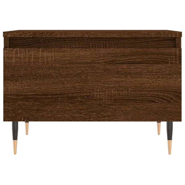 vidaXL Τραπεζάκια Σαλονιού 2 τεμ. Καφέ Δρυς 50x46x35 εκ. Επεξ. Ξύλο
