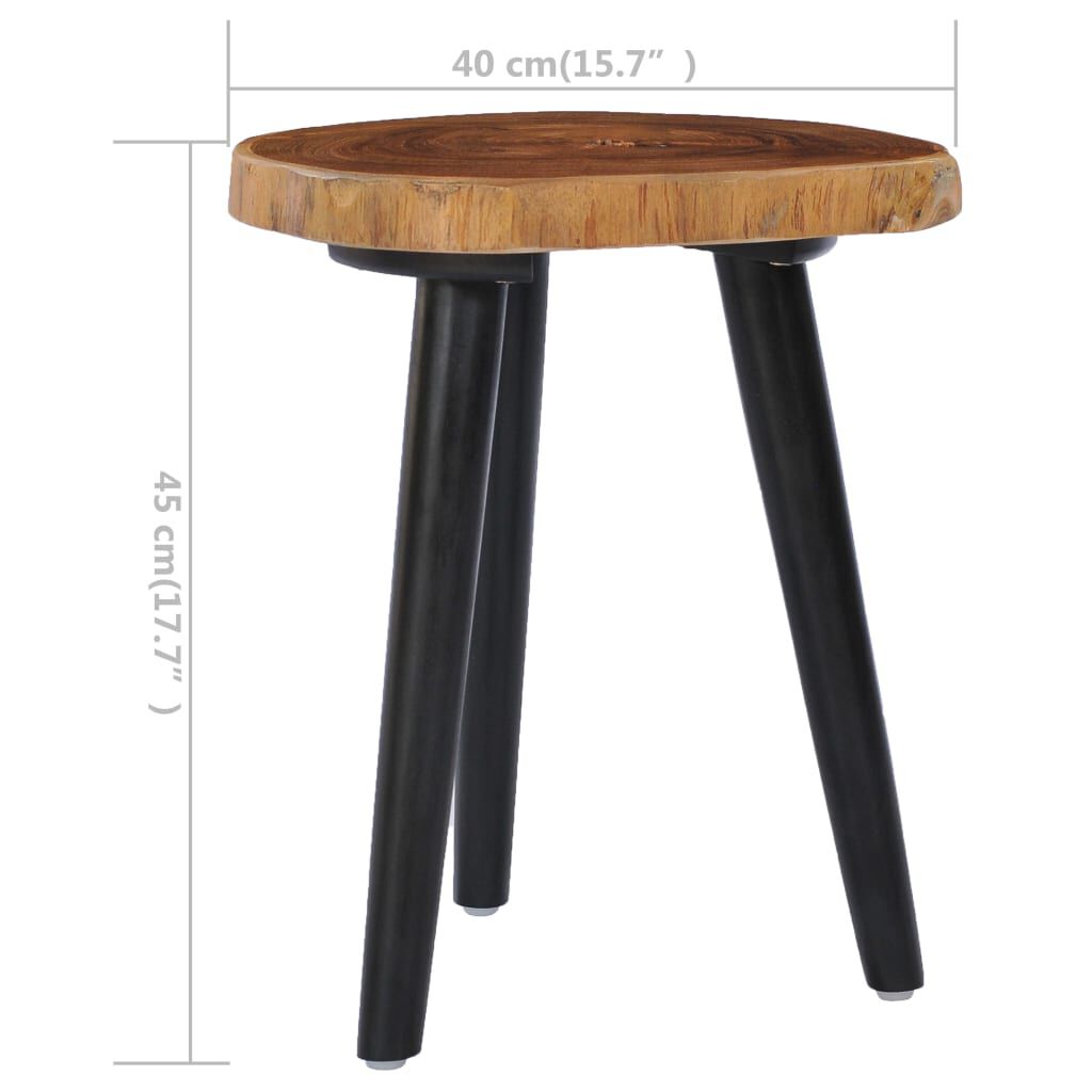 vidaXL Τραπεζάκι Σαλονιού 40 x 45 εκ. από Μασίφ Ξύλο Teak