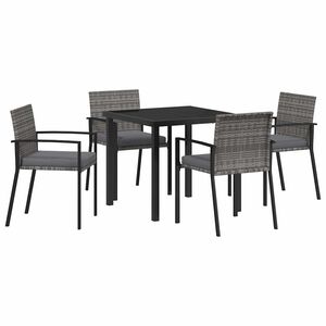 vidaXL &Sigma;έ&tau; &phi;&alpha;&gamma;&eta;&tau;&omicron;ύ &gamma;&iota;&alpha; &kappa;ή&pi;&omicron; 5 pcs &Gamma;&kappa;&rho;&iota; &Chi;ά&lambda;&upsilon;&beta;&alpha;&sigmaf; &mu;&epsilon; &epsilon;&pi;ί&sigma;&tau;&rho;&omega;&sigma;&eta; &pi;&omicron;ύ&delta;&rho;&alpha;&sigmaf;
