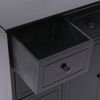 vidaXL Ντουλάπι με 10 Συρτάρια Μαύρο 113 x 30 x 79 εκ. από Ξύλο