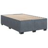 vidaXL Κρεβάτι Boxspring με Στρώμα Σκούρο Γκρι 120x200 εκ. Βελούδινο
