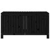 vidaXL Κουτί Αποθήκευσης Κήπου Μαύρο 121x55x64 εκ. Μασίφ Ξύλο Πεύκου