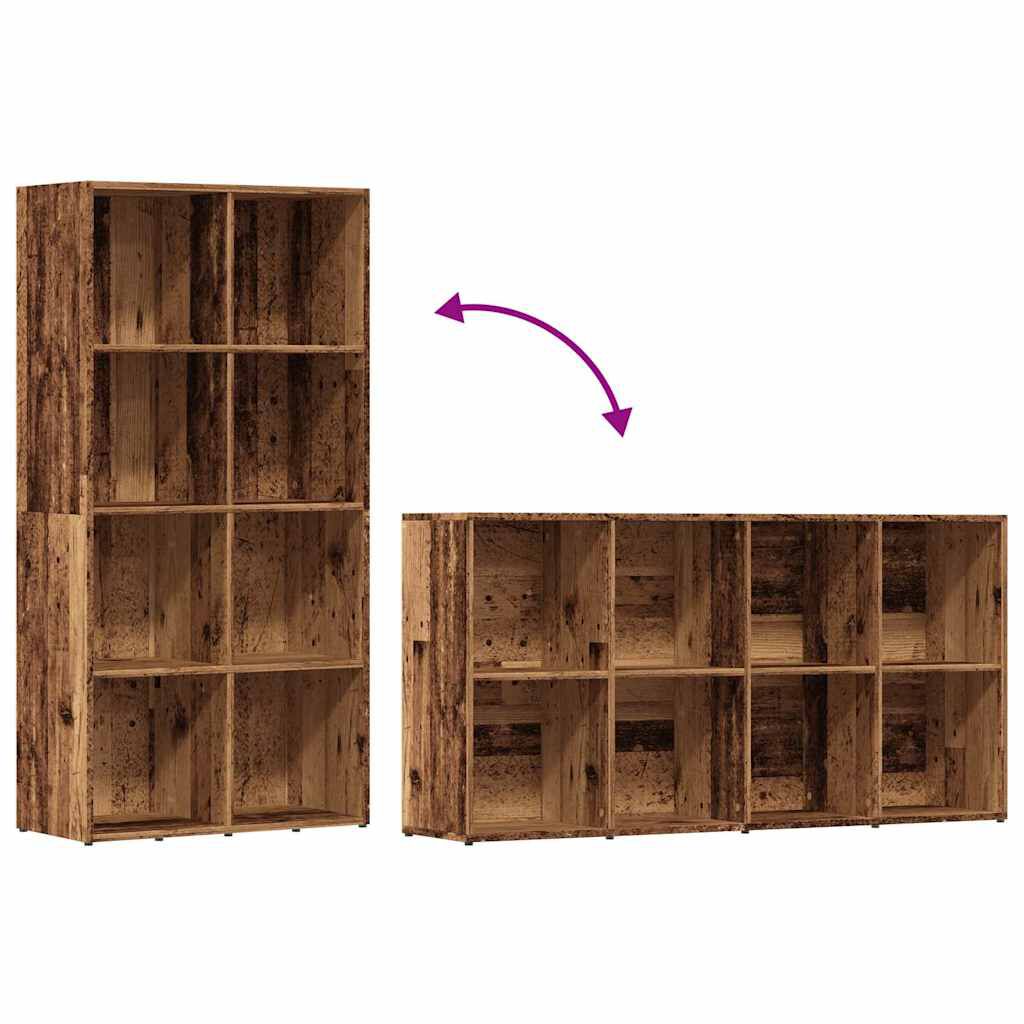 ντουλάπι βιβλίων vidaXL Παλιό ξύλο 66x30x130 cm Κατασκευασμένο ξύλο