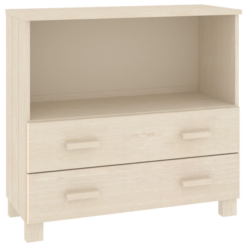 vidaXL Ντουλάπι HAMAR Καφέ Μελί 85 x 35 x 80 εκ. Μασίφ Ξύλο Πεύκου