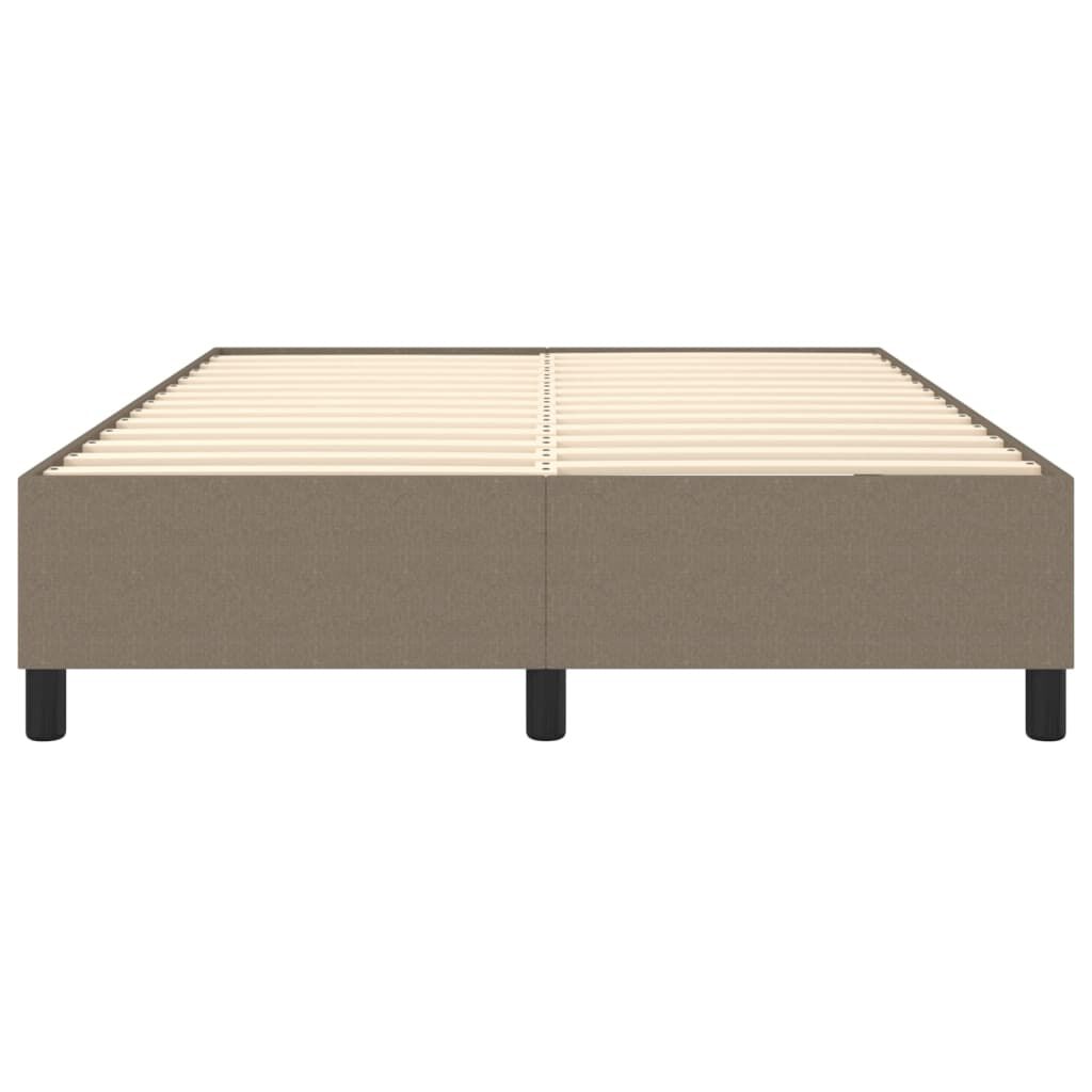 vidaXL Σκελετός Κρεβατιού Χωρίς Στρώμα Taupe 140x200 εκ. Υφασμάτινο