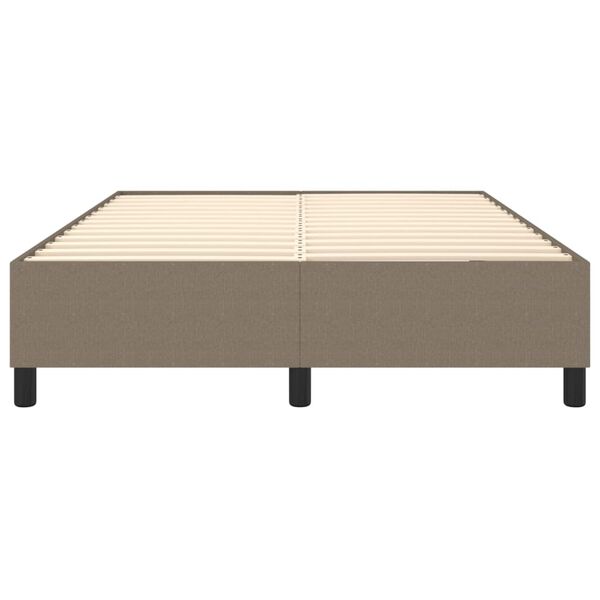 vidaXL Σκελετός Κρεβατιού Χωρίς Στρώμα Taupe 140x200 εκ. Υφασμάτινο