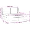 vidaXL &Kappa;&rho;&epsilon;&beta;ά&tau;&iota; Boxspring &mu;&epsilon; &Sigma;&tau;&rho;ώ&mu;&alpha; &Mu;&alpha;ύ&rho;&omicron; 200x200 &epsilon;&kappa;. &Upsilon;&phi;&alpha;&sigma;&mu;ά&tau;&iota;&nu;&omicron;