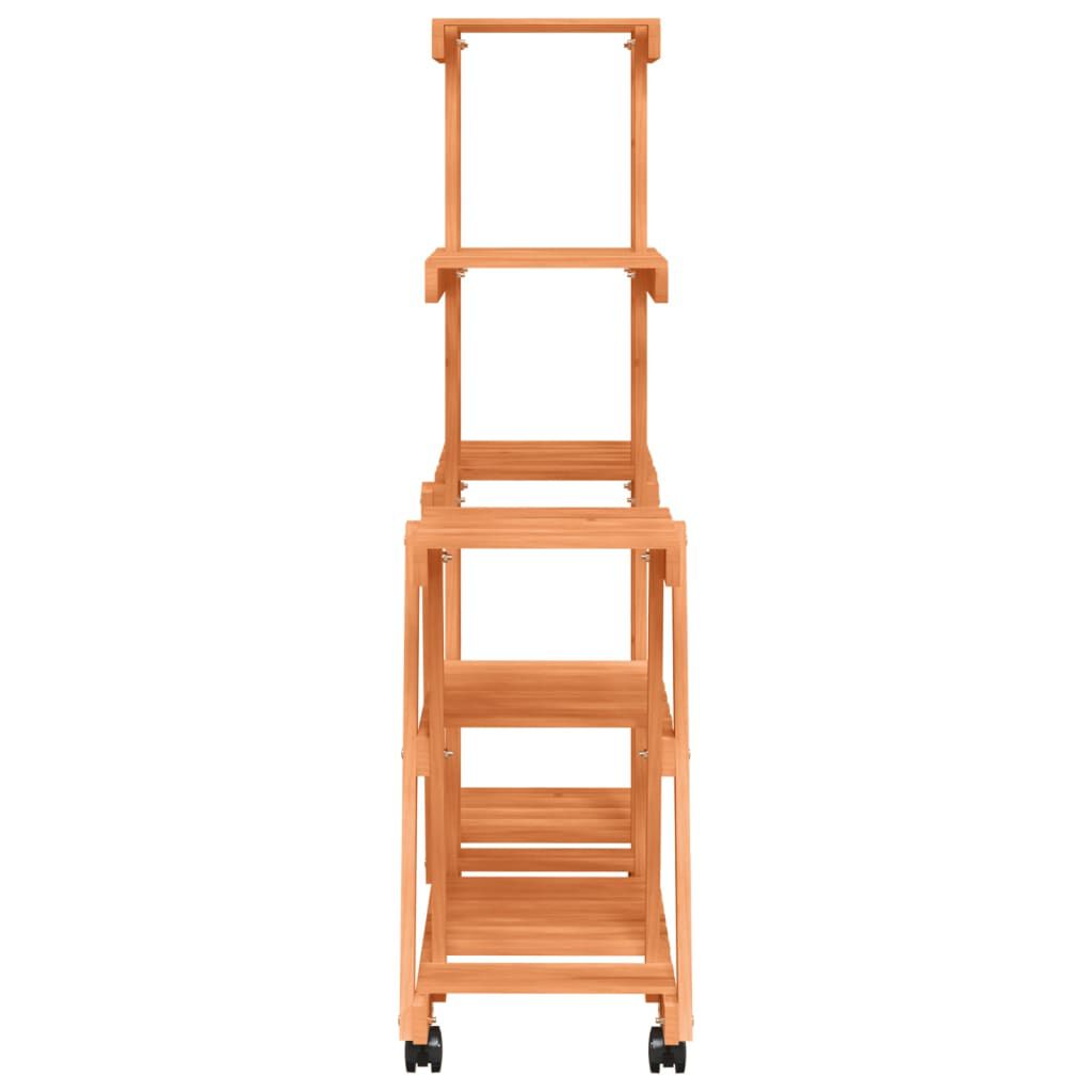 vidaXL Βάση Λουλουδιών Τροχήλατη 95x25x101 εκ. από Μασίφ Ξύλο Ελάτης