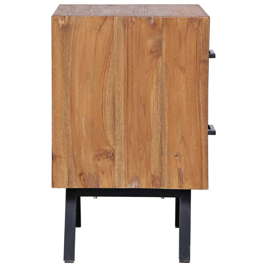 vidaXL Κομοδίνο 40 x 35 x 55 εκ. από Μασίφ Ξύλο Teak
