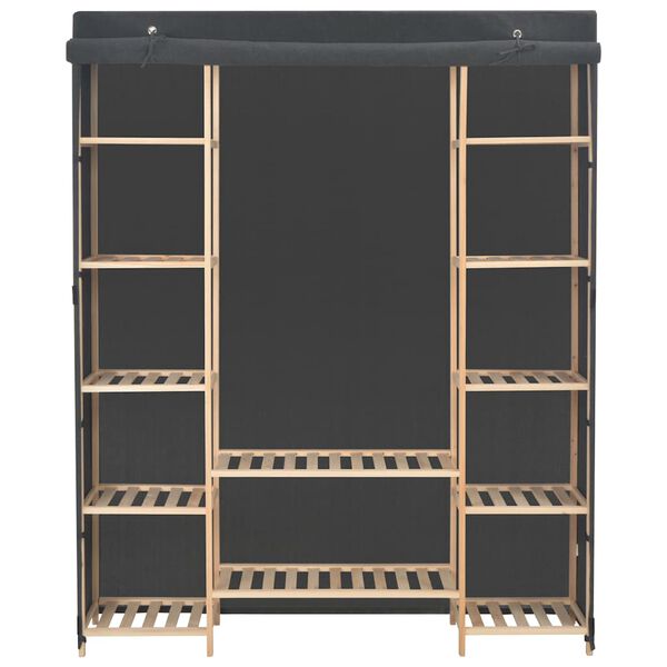 vidaXL Ντουλάπα Γκρι 135 x 40 x 170 εκ. Υφασμάτινη