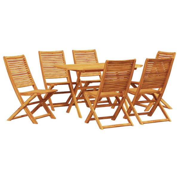 vidaXL Σετ Εξωτερικού Φαγητού 7 pcs Καστανό 135 x 85 x 75 εκ.
