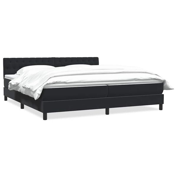 vidaXL &Kappa;&rho;&epsilon;&beta;ά&tau;&iota; Boxspring &mu;&epsilon; &Sigma;&tau;&rho;ώ&mu;&alpha; &Mu;&alpha;ύ&rho;&omicron; 180x210 &epsilon;&kappa;. &Beta;&epsilon;&lambda;&omicron;ύ&delta;&iota;&nu;&omicron;