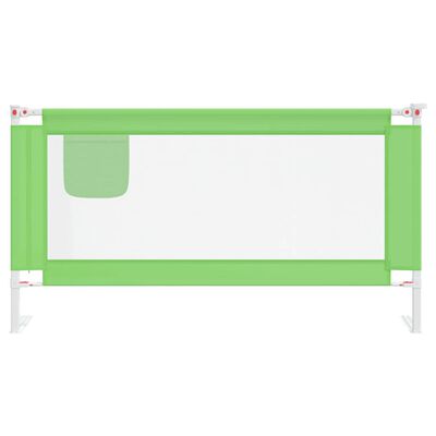 vidaXL Μπάρα Κρεβατιού Προστατευτική Πράσινη 160 x 25 εκ. Υφασμάτινη