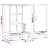 vidaXL Sideboard Sonoma Oak 92x35x76 cm Κατασκευασμένο ξύλο