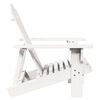 vidaXL Καρέκλα Adirondack Λευκή 69x85x90,5 εκ. από Ξύλο Ελάτης