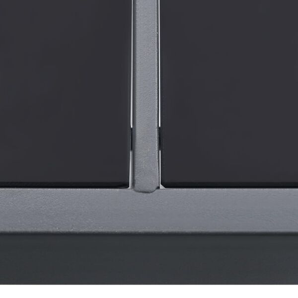 vidaXL Τραπεζαρία Εξωτερικού Χώρου Ανθρακί 150 x 90 x 74 εκ. Ατσάλινη