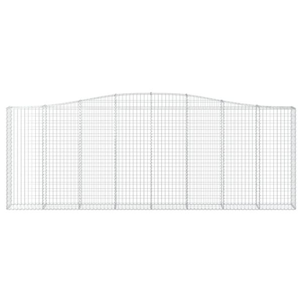 vidaXL Συρματοκιβώτια Τοξωτά 3 τεμ. 400x30x140/160 εκ. Γαλβαν. Ατσάλι