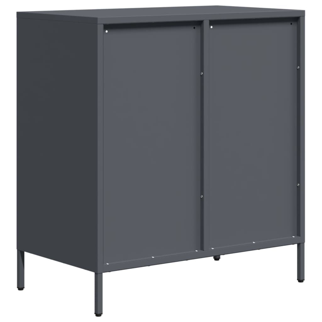 vidaXL Ντουλάπι Ανθρακί 68x39x73,5 εκ. από Χάλυβα Ψυχρής Έλασης