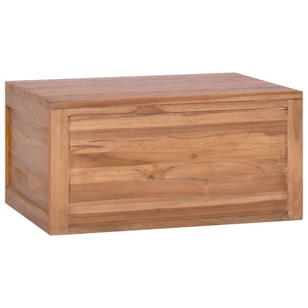 vidaXL Έπιπλο Μπάνιου/Νιπτήρα Επιτοίχιο 60x45x30 εκ. Μασίφ Ξύλο Teak