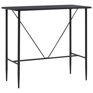 vidaXL &Tau;&rho;&alpha;&pi;έ&zeta;&iota; &Mu;&pi;&alpha;&rho; &Mu;&alpha;ύ&rho;&omicron; 120 x 60 x 110 &epsilon;&kappa;. &alpha;&pi;ό MDF