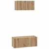 vidaXL &Sigma;&epsilon;&tau; &epsilon;&pi;ί&pi;&lambda;&omicron;&upsilon; &tau;&eta;&lambda;&epsilon;ό&rho;&alpha;&sigma;&eta;&sigmaf; 2 pcs Artisan Oak &Epsilon;&pi;&epsilon;&xi;&epsilon;&rho;&gamma;&alpha;&sigma;&mu;έ&nu;&omicron; &xi;ύ&lambda;&omicron;