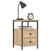 vidaXL Κομοδίνο Sonoma Δρυς 34 x 35,5 x 50 εκ. από Επεξεργασμένο Ξύλο