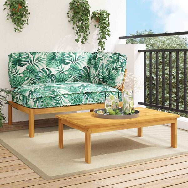 vidaXL &Sigma;&epsilon;&tau; &Kappa;&alpha;&nu;&alpha;&pi;έ &mu;&epsilon; &mu;&alpha;&xi;&iota;&lambda;ά&rho;&iota; 2 pcs &Sigma;&chi;έ&delta;&iota;&omicron; &Phi;ύ&lambda;&lambda;&omicron;&upsilon; &Sigma;&tau;&epsilon;&rho;&epsilon;ό &Xi;ύ&lambda;&omicron; &Alpha;&kappa;&alpha;&kappa;ί&alpha;&sigmaf;