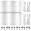 vidaXL Στύλος Περιφράξεων Άλλο 52 pcs Ασημί 3.2 x 3.2 x 70 εκ Ατσάλι