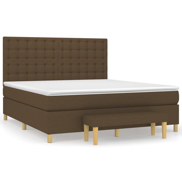 vidaXL &Kappa;&rho;&epsilon;&beta;ά&tau;&iota; Boxspring &mu;&epsilon; &Sigma;&tau;&rho;ώ&mu;&alpha; &Sigma;&kappa;&omicron;ύ&rho;&omicron; &Kappa;&alpha;&phi;έ 160x200 &epsilon;&kappa; &Upsilon;&phi;&alpha;&sigma;&mu;ά&tau;&iota;&nu;&omicron;