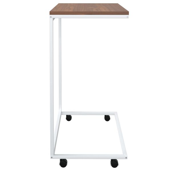 vidaXL Βοηθητικό Τραπέζι με Ρόδες Λευκό 55 x 35 x 70 εκ. Επεξ. Ξύλο