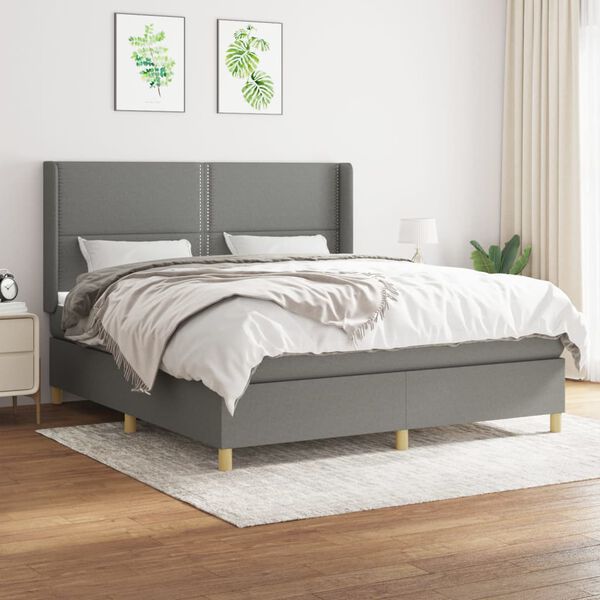 vidaXL &Kappa;&rho;&epsilon;&beta;ά&tau;&iota; Boxspring &mu;&epsilon; &Sigma;&tau;&rho;ώ&mu;&alpha; &Sigma;&kappa;&omicron;ύ&rho;&omicron; &Gamma;&kappa;&rho;&iota; 180x200 &epsilon;&kappa; &Upsilon;&phi;&alpha;&sigma;&mu;ά&tau;&iota;&nu;