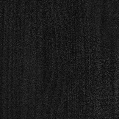 vidaXL Βιβλιοθήκη με 5 Ράφια Μαύρη 80 x 30 x 175 εκ. από Ξύλο Πεύκου