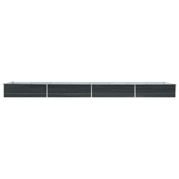 vidaXL Ζαρντινιέρα Υπερυψωμένη Ανθρακί 600x80x45 εκ. Γαλβαν. Χάλυβας