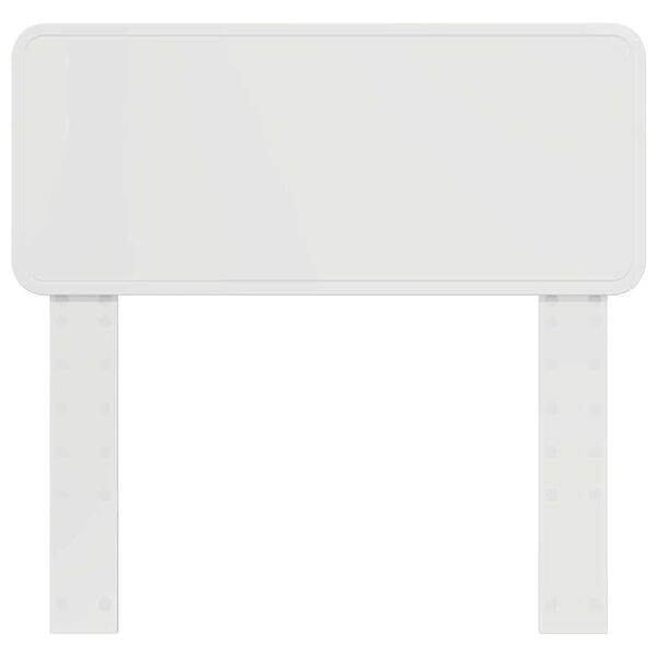 vidaXL Κεφαλάρι με κεφαλάρι Λαμπερό Λευκό 75 cm Επεξεργασμένο ξύλο