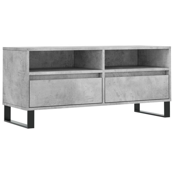 vidaXL Έπιπλο Τηλεόρασης Γκρι Σκυρ. 100 x 34,5 x 44,5 εκ. Επεξ. Ξύλο