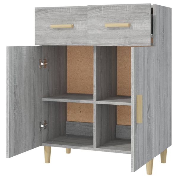 vidaXL Ντουλάπι Γκρι Sonoma 69,5 x 34 x 89 εκ. από Επεξεργασμένο Ξύλο