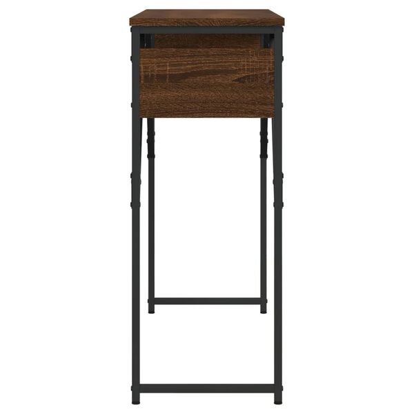 vidaXL Τραπέζι Κονσόλα Καφέ Δρυς 105 x 30 x 75 εκ. από Επεξεργ. Ξύλο