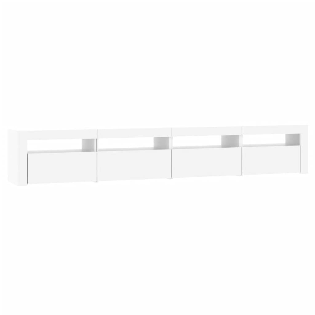 vidaXL Έπιπλο Τηλεόρασης με LED Λευκό 240x35x40 εκ.