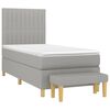 vidaXL &Kappa;&rho;&epsilon;&beta;ά&tau;&iota; Boxspring &mu;&epsilon; &Sigma;&tau;&rho;ώ&mu;&alpha; &Alpha;&nu;&omicron;&iota;&chi;&tau;ό &Gamma;&kappa;&rho;&iota; 90x190 &epsilon;&kappa;. &Upsilon;&phi;&alpha;&sigma;&mu;ά&tau;&iota;&nu;&omicron;