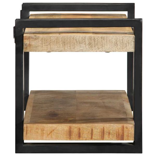vidaXL Ράφι τοίχου 70x33x35 cm Στερεό ακατέργαστο ξύλο Mango