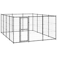 vidaXL Κλουβί Σκύλου Εξωτερικού Χώρου 14,52 μ² από Ατσάλι