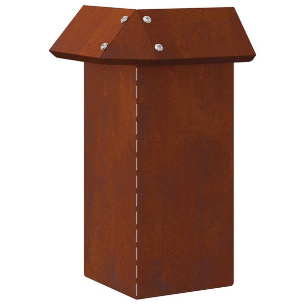 vidaXL &Phi;&rho;ά&kappa;&tau;&eta;&sigmaf; &sigma;&alpha;&lambda;&iota;&gamma;&kappa;&alpha;&rho;&iota;ώ&nu; &Sigma;&kappa; rusty 13,5 x 13,5 x 25 &epsilon;&kappa;